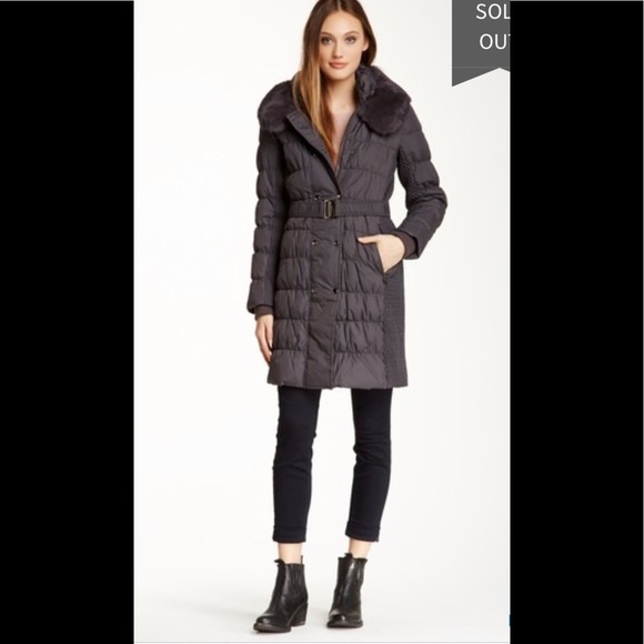 Via Spiga Jackets & Blazers - 🌞 Via Spiga dyed genuine rabbit puffer coat NWT M